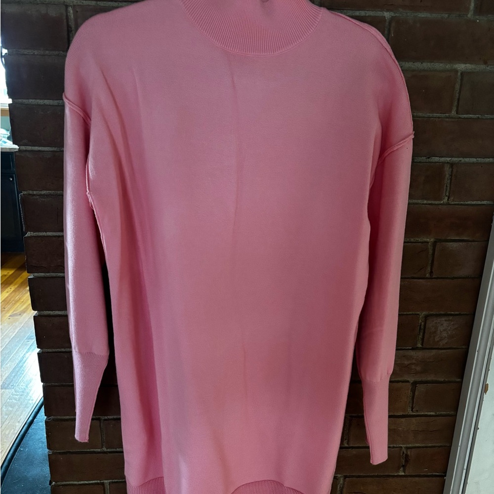 Pink Lily Turtleneck Sweater Dress